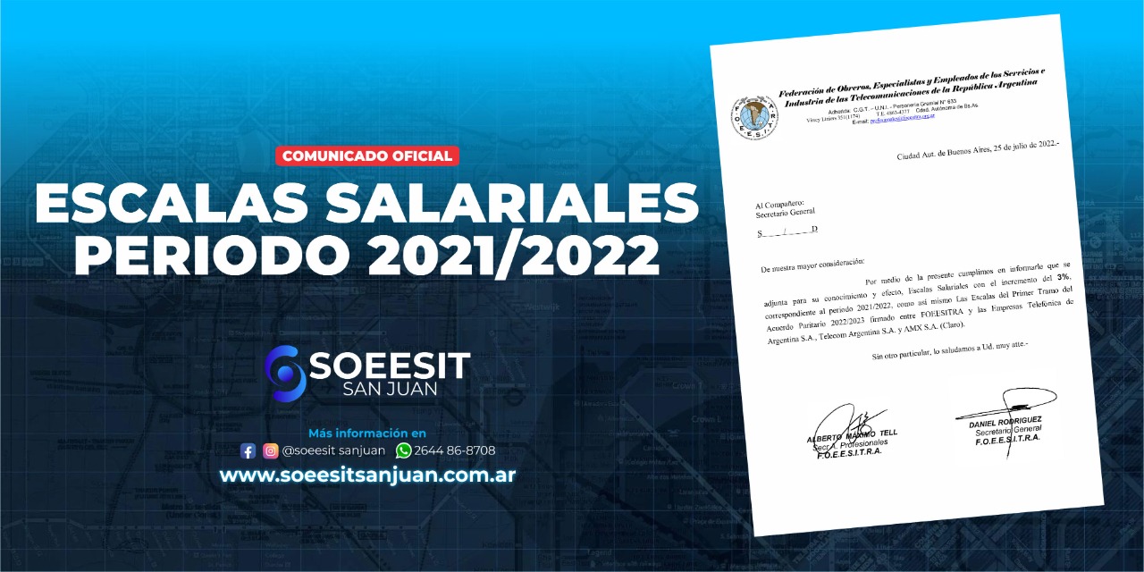 escala salrial soeesit san juan 2021-2022