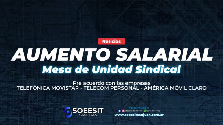 Aumento salarial Mesa de Unidad Sindical